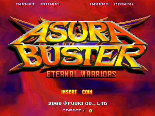 Asura Buster - Eternal Warriors (Japan) Title Screen